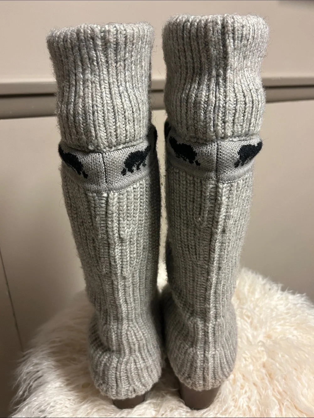 SOREL Crazy Cable Wedge Sweater Boot, Size 9.5, EXCELLENT CONDITION